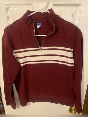 🍁 Old Navy Boys XL (14-16) Burgundy 1/4 Zip Pullover Sweater 🍁